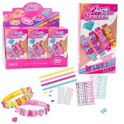 Bransoletki DIY zawieszki wzory litery - Leantoys
