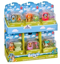 Bluey Blue. Początek zabawy. Figurka pieska Bluey + gadżet