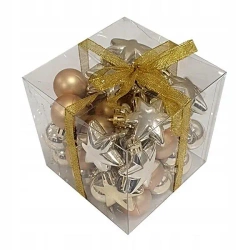 Bombki na choinkę nietłukące 50szt złote, srebrne - Rembowskiego 9