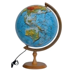 Globus fizyczny 3D podświetlany 32 cm