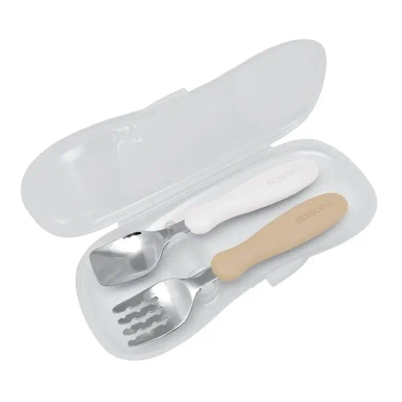 Sztućce z etui milk/potato 18m+ - edisonMAMA