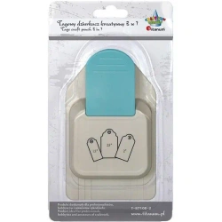 Dziurkacz z motywem tag 3w1 - Titanum