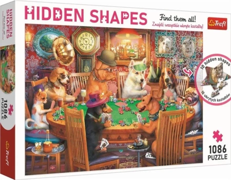 Puzzle 1086 Hidden Shapes - Wieczór gier - Trefl