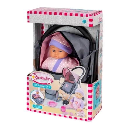 Wózek spacerówka z lalką - Smily Play