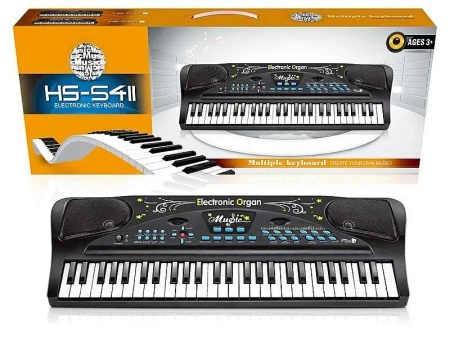 Organy 54 klawisze na baterie z mikrofonem - ADAR