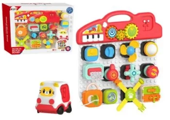 Tablica sensoryczna dla dzieci 15el - Leantoys