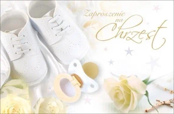 Zaproszenie Chrzest (10szt) - Pan Dragon