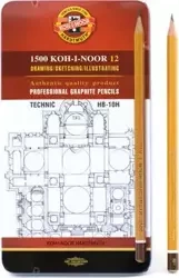 Ołówek grafitowy Art Koh-i-Noor HB 10H komplet 12 sztuk 1502/I