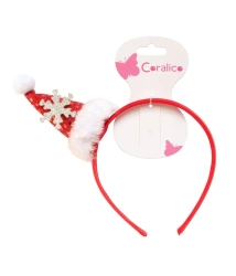 Opaska z czapką Mikołaja - Coralico