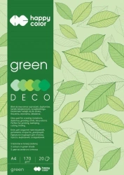 Blok A4/20K Deco Green 170g HAPPY COLOR - GDD