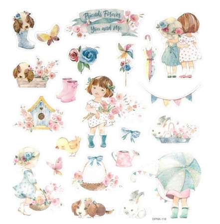 Naklejki z brokatem marisella & me 22szt - Dalprint dpCraft