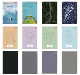 Notatnik A6/50K kratka okładka kredowana (10szt) - UNIPAP