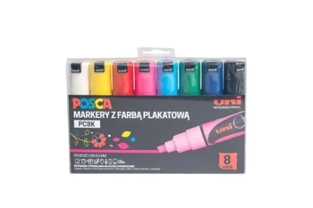 Markery plakatowe PC-8K 8 kolorów POSCA UNI - Uni Mitsubishi Pencil