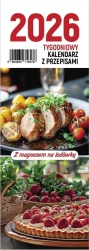 Kalendarz 2026 na lodówkę tygodniowy z przepisami - O-press