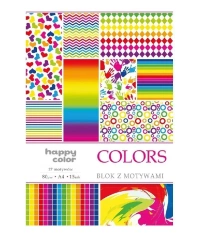 Blok A4/10 z motywami Colors 80g HAPPY COLOR - GDD