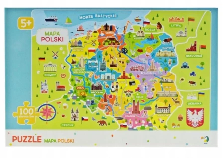 Puzzle Mapa Polski - Dodo