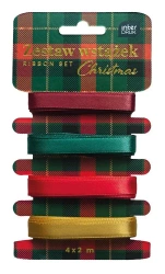 Zestaw wstążek 4x2m Christmas BN - INTERDRUK