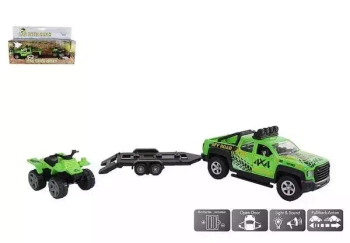 Auto z przyczepą i Quadem, światło, dźwięk 510220