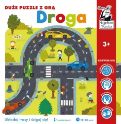 Kapitan Nauka. Droga. Duże puzzle z grą - Praca zbiorowa