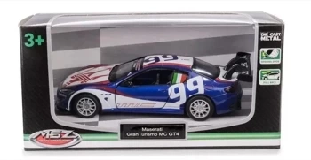 MSZ 1:43 Maserati GranTurismo MC GT4/67355A/blue - Daffi