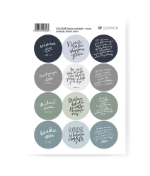 Zestaw naklejek - Wiara, nadzieja, miłość, łaska - Szaron