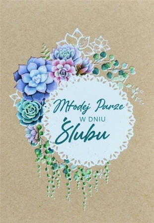 Kartka okolicznościowa Ślub - Trend