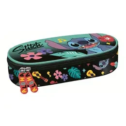 Piórnik saszetka z wewnętrzną klapką Stitch mint - ST-MAJEWSKI