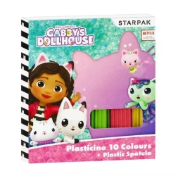 Plastelina 10 kolorów falista ze szpatułką Gabby - STARPAK
