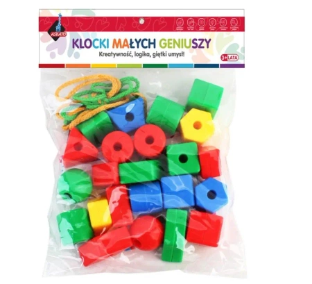 Klocki Geometryczne 22 elementy - Askato