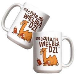 Kubek - Kto czyta, nie wielbłądzi 440ml - Molom