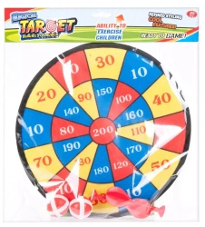 Tarcza z piłeczkami i rzutkami