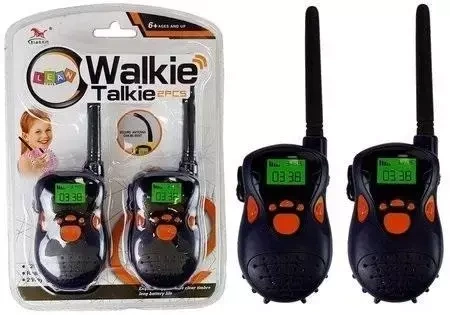 Walkie Talkie 100m granatowe - Leantoys