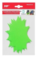 Etykiety cenowe fluorescencyjne zielone 135x90mm - MP Main Paper