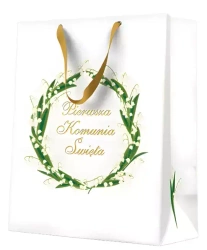 Torebka prezentowa Pierwsza Komunia Święta, średnia