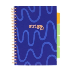 Kołozeszyt Pads B5/100K kratka Neon granatowy - Strigo
