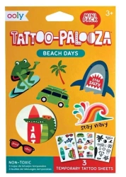 Tatuaże zmywalne mini Tattoo Palooza - Plaża - ooly