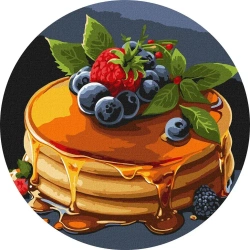 Malowanie po numerach - Apetyczne naleśniki 33cm - Ideyka