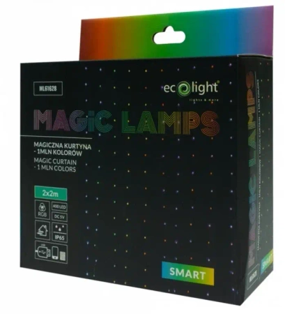 Magiczna kurtyna 400led 2mx2m 1mln kolorów DC5V - Eco Light