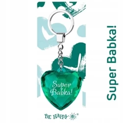 Brelok serce Super Babka! - Be-Happy Gifts