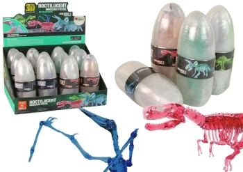 Otwierane jajo dinozaura fgurka krystaliczne MIX - Leantoys