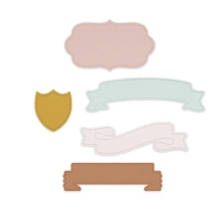 Zestaw wykrojników - Szyldy 5szt - Dalprint dpCraft