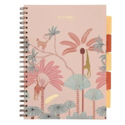 Kołozeszyt Pads A4/100K kratka Afryka pastel beż - Strigo