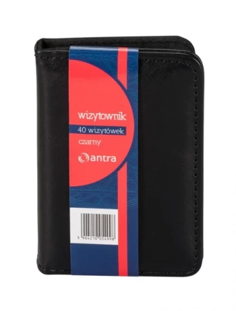 Wizytownik 40 jednoklatkowy czarny - Antra