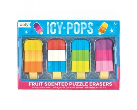 Gumki do ścierania Lody na patyku - Kolorowe Baloniki