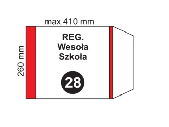 Okładka na podr regulowana NR 28 (20szt) - Fol-Plast