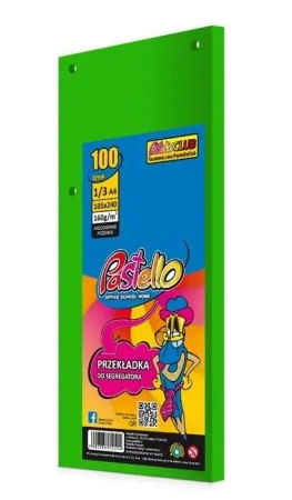 Przekładka do segregatora 1/3 A4 100K IT230 ziel - Alfa Pastello