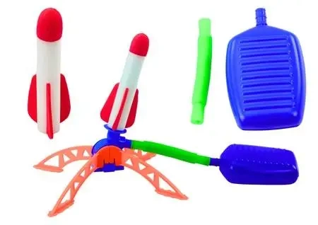 Wyrzutnia rakiet piankowych z pompką - Leantoys