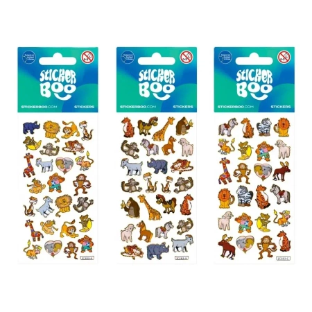 Naklejki Sticker BOO silver mini Zwierzęta mix
