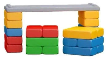 Deska dydaktyczna z cegłam zestaw duży 23el - Marioinex