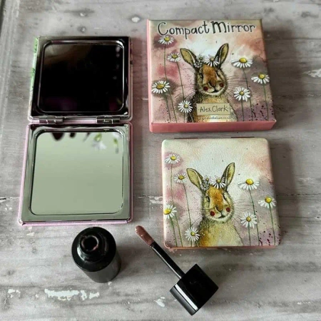 Lusterko w pudełku Królik i stokrotki - Alex Clark